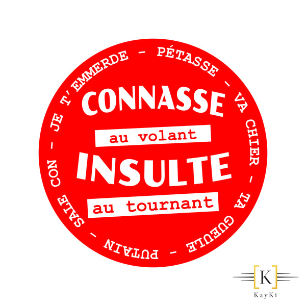 Stickers voiture - Connasse au volant