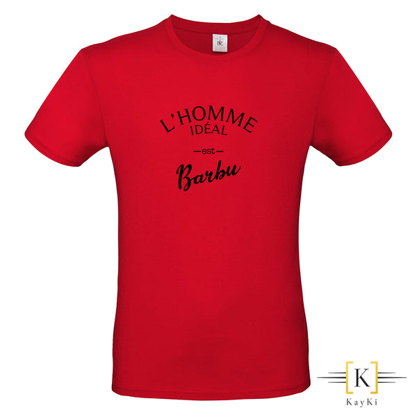 T-Shirt homme - L'homme idéal est barbu
